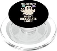 Sad Ghost Ghost Humor Anxiety Ghost Mental Health Funny PopSockets PopGrip for MagSafe