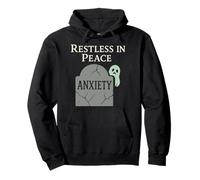 Sad Ghost Ghost Humor Anxiety Ghost Mental Health Funny Pullover Hoodie