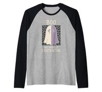 Sad Ghost Ghost Humor Anxiety Ghost Mental Health Funny Raglan Baseball Tee