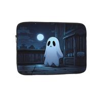 Sad Ghost Patterned 13 inch computer bag, portable computer storage bag, suitable for business trips and commuting