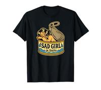 Sad Girl in Tears Traditional Tattoo Crying Pin Up Art Value Graphic T-Shirt