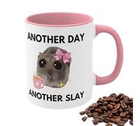 Sad Hamster Coffee Mug, Sad Hamster Mug, Cheerful Bow Tie Ceramic Mug Unique 350ml Coffee Mug, Cheerful Funny Mug, Make Everyone Laugh, Passover