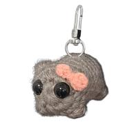 Sad Hamster Meme Keychain | Sad Hamster Meme Plush Toy Keyring | Crying Hamster Pendant | Novelty Cute Hamster Keychain For Keys Schoolbag Backpack Rear View Mirror
