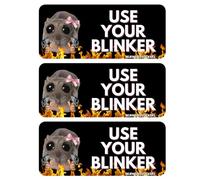 Sad Hamster Sticker - Creative Funny Graphic, Self-Adhesive Removable Vinyl | Vivid Cartoon Big Eyes Hamster, Weatherproof Bumper Quality, Vehicle Exterior Decoration, Car Window Cover