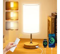 SAD Lamp,10000 Lux UV-Free Sun Light Therapy Lamp with Remote,360°Omni Lighting,3 Colour & 5 Brightness Levels,USB-C/A Charging, Timer Memory Function for Home Office,Mood & Sleep Support (wood grain)