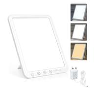 SAD Lamp - 15000 Lux Light Therapy with 3 Color Temperature, 6 Timer, Memory Function, Touch Control for Office/Desk/Home/Sleep