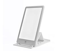 SAD Lamp 32000 Lux Portable Light Therapy Lamp, Compact Daylight Lamp, White Adjustable 3 Brightness Foldable Bracket,White,27.6 * 12.6cm