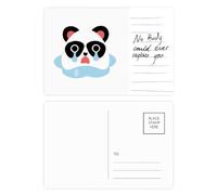 Sad Little Panda Poor Cartoon Expression Postcard Card Important Person Anniversary
