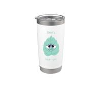 Sad Mint Leaf Don't Leave Yet Pun Funny Joke Stainless Steel Insulated Tumbler