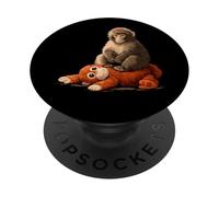 Sad Monkey Punch Meme Sitting On Orange Toy PopSockets Adhesive PopGrip