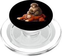 Sad Monkey Punch Meme Sitting On Orange Toy PopSockets PopGrip for MagSafe