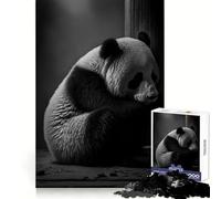 Sad Panda Is Waiting Jigsaw Puzzles 1000 Pieces for Teenagers Logic Train Toy Leisure Fun Smooth Cut (50x75cm)