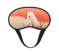 Sad Polar Bear Full-Coverage Sleep mask Full-Coverage Sleep mask Relaxing Stress-Free Nighttime Eye mask