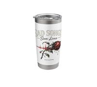 Sad Songs Save Lives - Emo Music Quote Rose Stainless Steel Insulated Tumbler