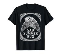Sad Summer Bug Vintage Mosquito Insect Cicada Entomology T-Shirt