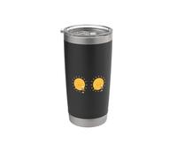 Sad Sun Melting Ice Cream Cone Funny Vacation Stainless Steel Insulated Tumbler