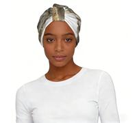 Sad Tiger Elastic Headscarf Hat Soft Light Comfort Breathable for Women Daily Wear and Sleep Cap