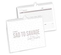 SAD TO SAVAGE Habit Tracker by Shelby Sacco - Daily Habit Tracker Journal with Affirmations and Educational Material on The Habit Loop for Creating Habits to Improve Your Life