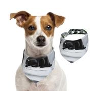 Sad Walrus Pet Scarf Dog Bandanas Spring Summer Soft Cotton Puppy Scarfs Adjustable Accessories for Small Medium Large Girl Boy Pup Small