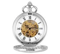 SADBE Pocket Watch,Vintage Pocket Watch Hollow Double Sided Pocket Watch Pendant Clock Creative Gift