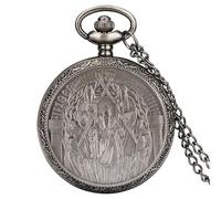 SADBE Pocket Watch,Vintage Quartz Pocket Watch Steampunk Fashion Necklace Pendant Men's Gift