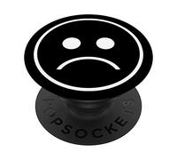 Sadboi Sad Face Vaporwave Sad Boy Aesthetic Glitch PopSockets PopGrip: Swappable Grip for Phones & Tablets
