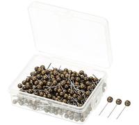 Saddgo 480/500Pieces Ball-shape Push Pins Metallic Pushpins Map Pins for Cork Board, Metallic Sewing Pins for Fabric Sewing