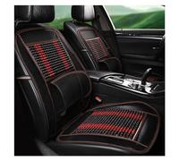 saddle Automotive Supplies New Summer Universal Wood Bead Seat Cushion Bamboo Piece Cushion Breathable Cool One-piece Summer Bamboo Cushion Suitable for car seats ( Color : 5727 wooden beads black red