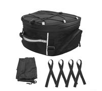 Saddle Bag, 18-20L Luggage Bag Tail Mount Travel Rack Waterproof Quick Attach Lightweight Storage for Motorcycle Touring Commuting