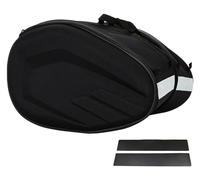 Saddle Bag 36-58L Universal Motorcycle Pannier Bag Luggage Saddle Bags Motorbike Rear Seat Side Storage Travel Pouch Box Waterproof Side Bag(Oxford With Plastic)