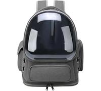 Saddle Bag Transparent Pet Cat Carrier Bag Outdoor Travel Backpack For Cats Small Dogs Breathable Carrying Supplies Motor Pannier(Grey)