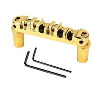 Saddle Bridge Guitar, Stringed Instruments Tune Bridge, Electric Guitar Replacement, Includes 2 Wrenches 3.94x3.15x0.79 inches for Beginners, Women, Men, Musicians