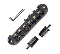 Saddle Bridge Guitar, Stringed Instruments Tune Bridge, Electric Guitar Replacement, Includes 2 Wrenches 3.94x3.15x0.79 inches for Beginners, Women, Men, Musicians