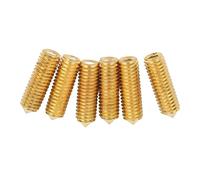 Saddle Bridge Height Adjustment Hex Screws, Guitar Bridge Hex Screws Metal for Guitar Practice (Gold)