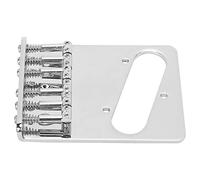 Saddle Bridge Metal Silver 6 String Hardtail Fixed Replacement for TL Electric Guitar