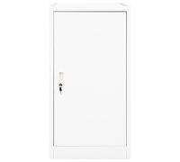 Saddle Cabinet White Steel 53 x 53 x 105 cm with Lockable Door, Height-Adjustable Saddle Holder and Hook, Freestanding for Equestrian Equipment, Stable, Chamber and Wall Mounting