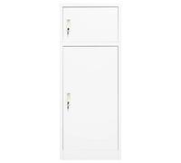 Saddle Cabinet White Steel 53 x 53 x 140 cm Freestanding with Lockable Doors and Height-Adjustable Saddle Holder for Equestrian Horse Accessories Storage in Stable Chamber