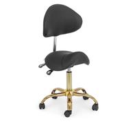 Saddle Chair 51 65 cm 150 kg Black/gold - Working Stools by Physa Black,Gold