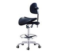 Saddle Chair,Saddle Stool Adjustable Saddle Stool Chairs Backrest Swivel Chair with Two Tilting Option Split Seat Style Saddle Chair for Clinic, Hospital, Pharmacy, Medical, Beauty,A1,54~74 WFJ