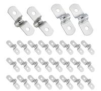 Saddle Clamp 28pcs Pipe Strap Clamp 10mm U Strap 304 Stainless Steel Pipe Hose Wall Clips for Fixing Bracket of Gas Pipe Water Pipe or Hose Installation(M10)