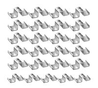 Saddle Clips - 25 Pieces Galvanized Steel, Grating Fasteners Flooring Stable Clamp | User-Friendly Installation Heavy Duty Drainage Assembly Mezzanine Frameworks for Stair Tread Mezzanine Road