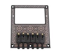 Saddle Guitar Bridge, Guitar Bridge Acoustic Bone Humbucker Pickup Adjustable Height for TL Telecaster Electric Guitars (black kaleidoscope