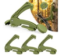 Saddle Hunting Bow Hanger Hook with Gear Strap, Bow Holder for Tree | Outdoor Lightweight Treestand Strap Gear Hangers,Sturdy Saddle Hunting Accessories,Folding Hunting Saddle Kit for Tree Stand