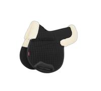 LeMieux Merino+ Half Lined GP Numnah - Black/Natural Large