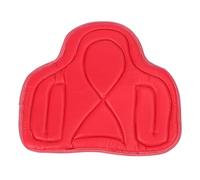 Saddle Pad PU Leather Close Fit Shock Absorbing Thickened Breathable Western Saddle Pad for Equestrian Riding (Red)