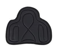 Saddle Pad PU Leather Close Fit Shock Absorbing Thickened Breathable Western Saddle Pad for Equestrian Riding (Black)