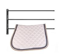 Saddle Pad Rack - Horse Saddle Racks | Wall Mount Rack | Folding Saddles Pad Holder | Level Wood For Workshop With Durable Sheet Metal Screws | Swinging Rug Horse Tack Room Storage Equestrian | Metal