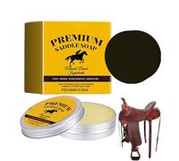 Saddle Soap for Leather, 100g Boot Conditioner, Leather Cleaner with Sponge, Saddle Care and Maintenance, Car Interior Boot Shoe Seat, Purse Bag Furniture Sofa for Jacket