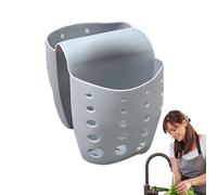 Saddle Sponge Holder - Sink Organizer with Drain Holes, Drainer Rack | Flexible Drain Basket, Double Sink Strainer, Drying Food Catcher Basket for Kitchen Cleaning, Sink Organizer for Daily Use