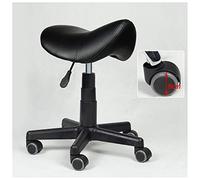 Saddle Stool,Heavy Duty Adjustable Rolling Hydraulic Saddle Stool for Clinics, Dentists, Spas & Salons - 550 lbs Capacity, Height Range 15-20 Inches, Comfortable & Versatile